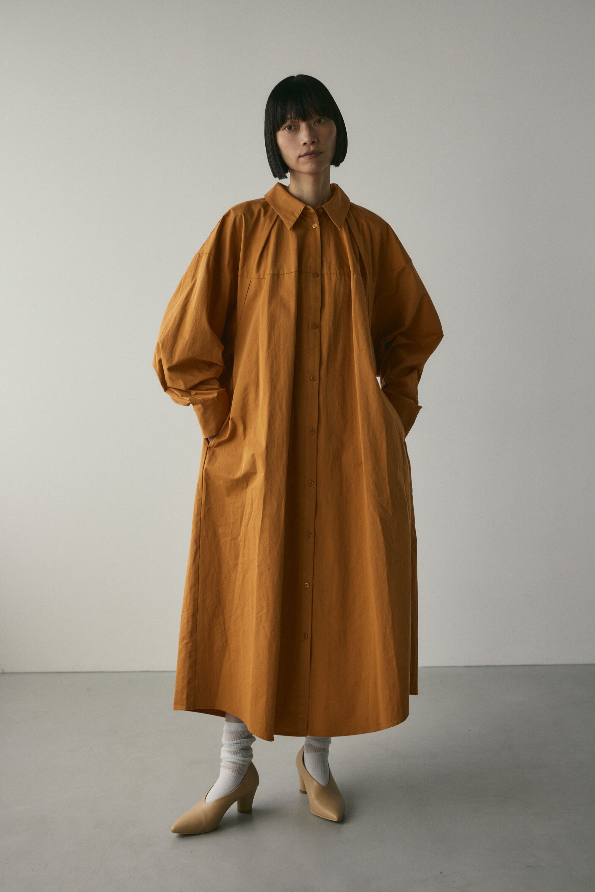 STYLEMIXER「スイッチングシャツワンピース」|ワンピース|
