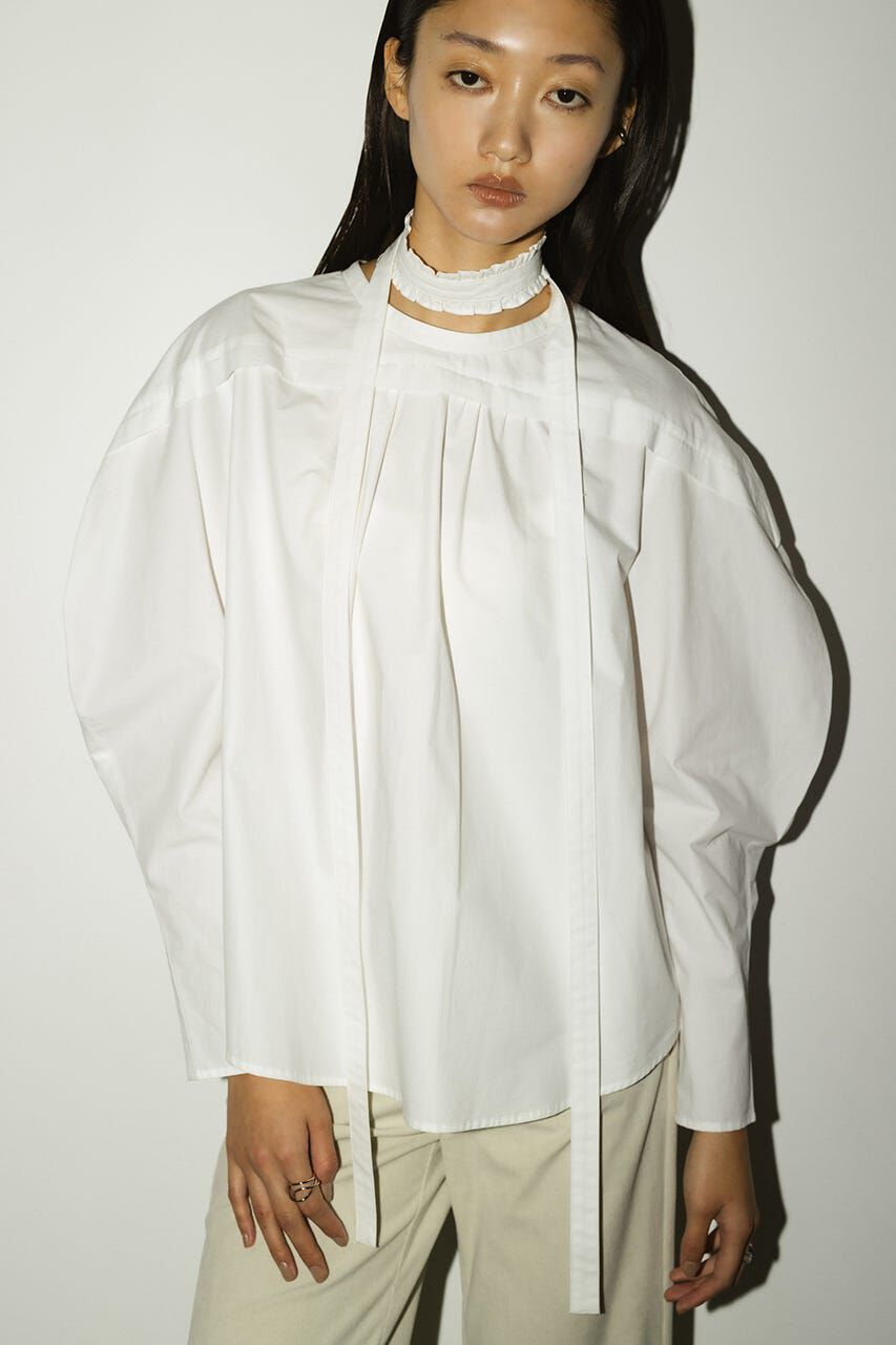 STYLEMIXER「フリルチョーカーセットブラウス」|シャツ・ブラウス|WHT