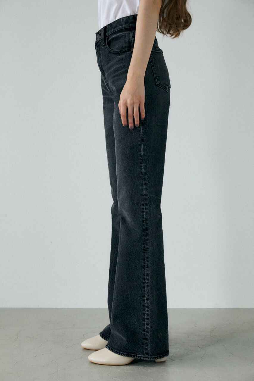 MOUSSY「MVS BLACK FLARE(L) / ロングサイズ」|デニム|