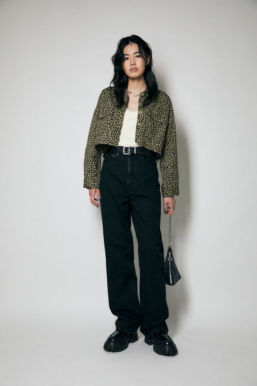 MOUSSY「HW COLOR LOOSE STRAIGHT」|デニム|