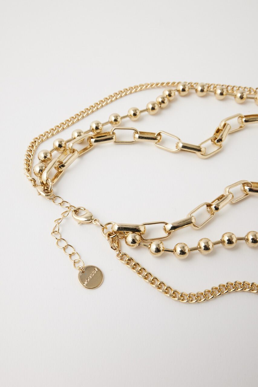 MOUSSY「CHAIN ネックレスセット」|ネックレス|