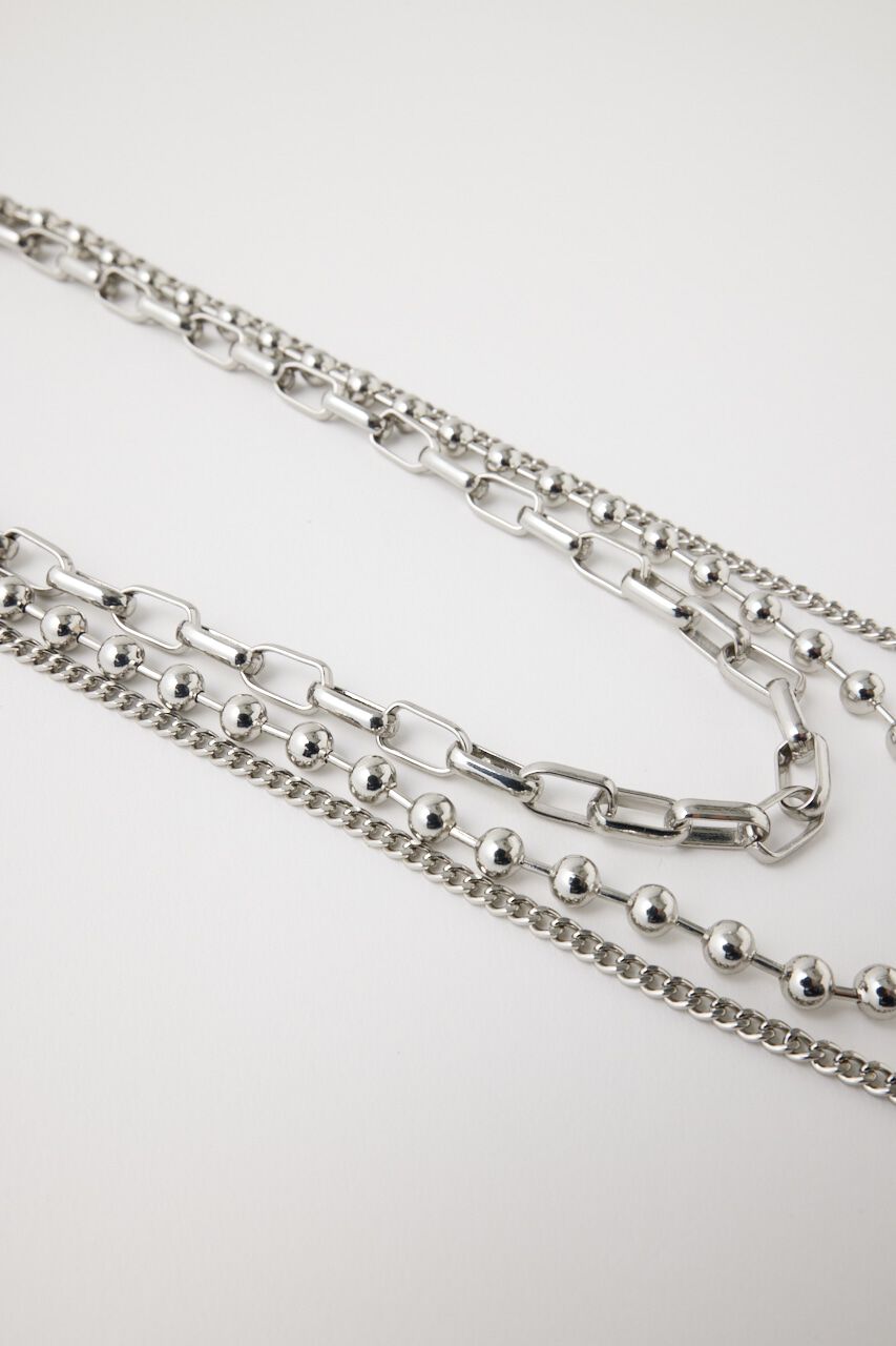 MOUSSY「CHAIN ネックレスセット」|ネックレス|