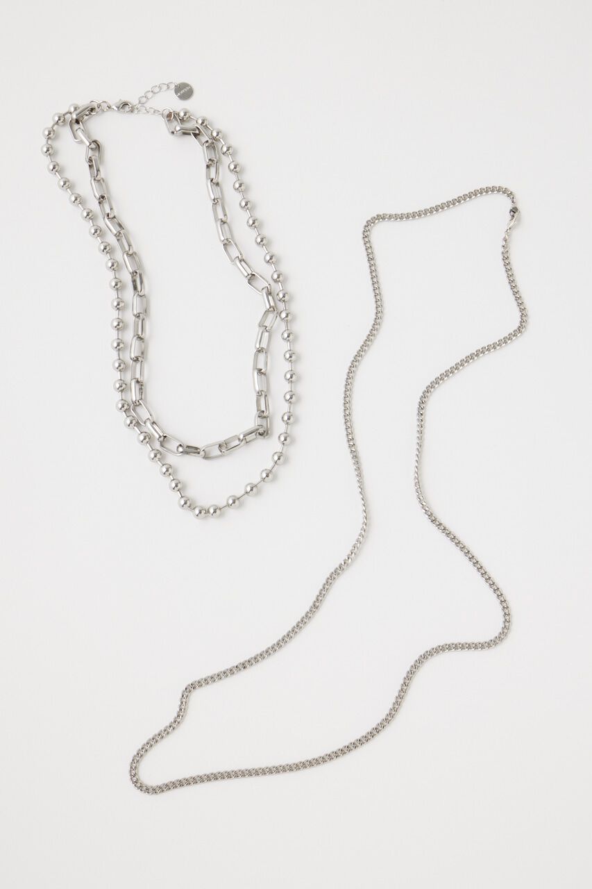 MOUSSY「CHAIN ネックレスセット」|ネックレス|