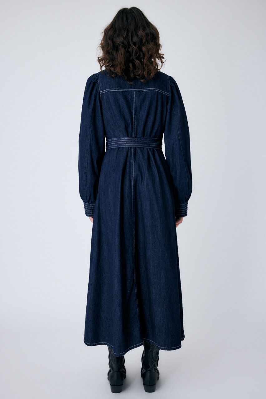 MOUSSY「CACHECOEUR DENIM ドレス」|ワンピース|