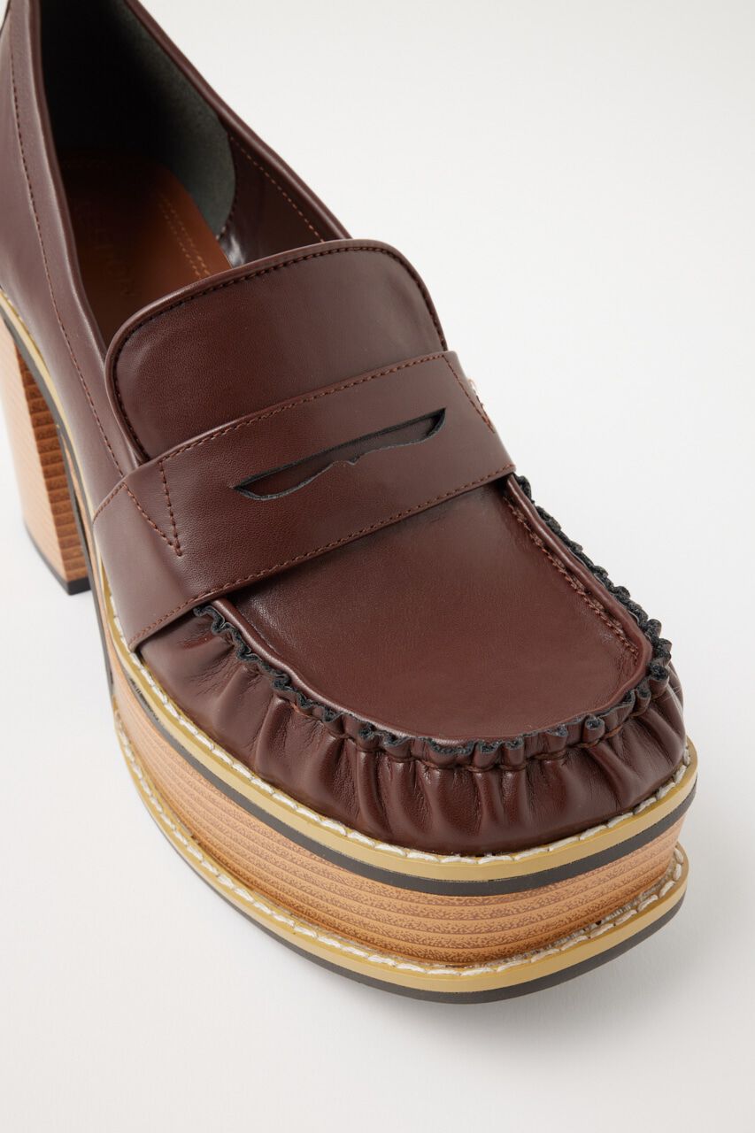 MOUSSY「PLATFORM SQUARE ローファー」|ローファー|