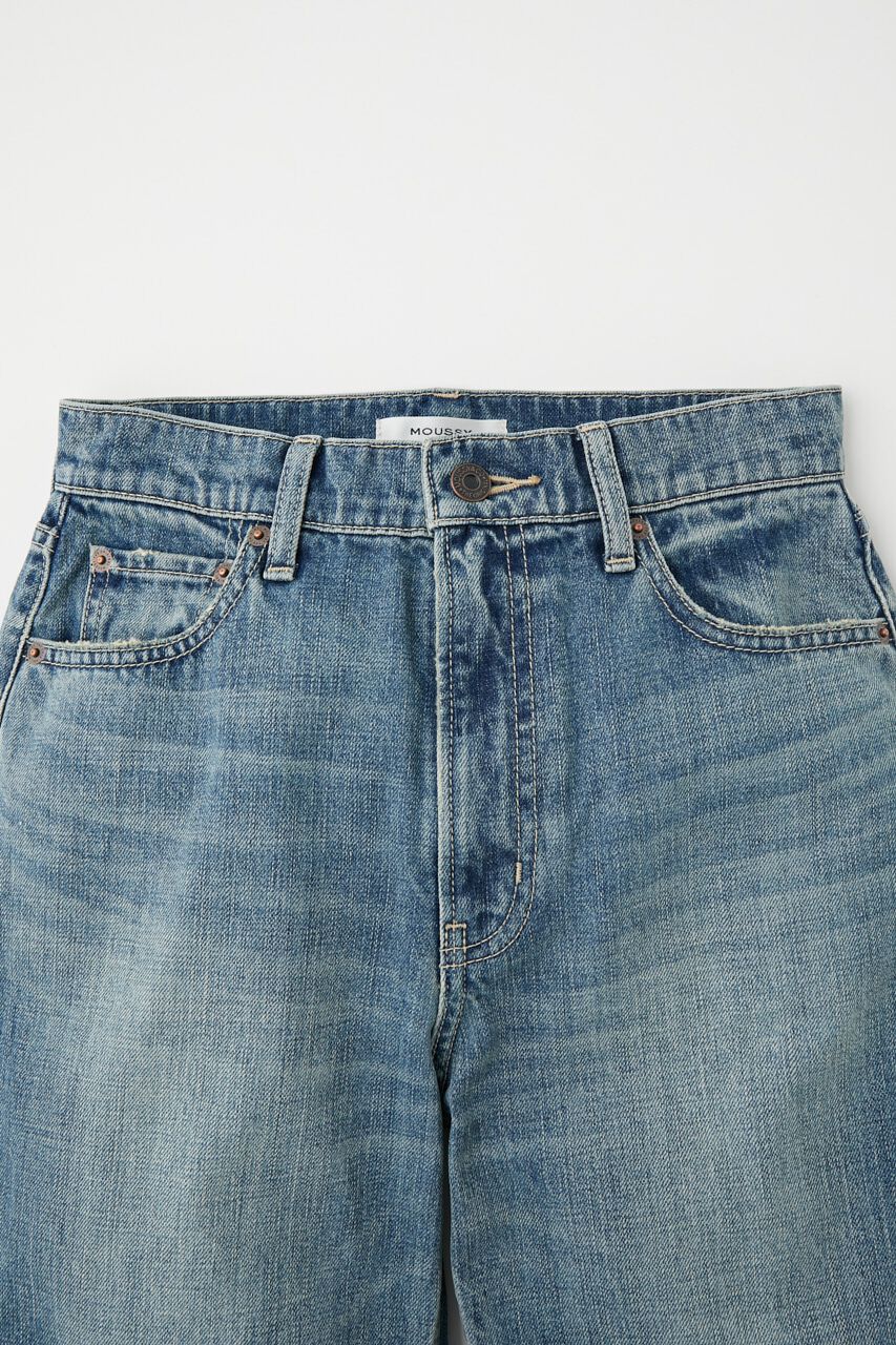 MOUSSY「DAMAGED LOOSE WIDE FLARE」|デニム|