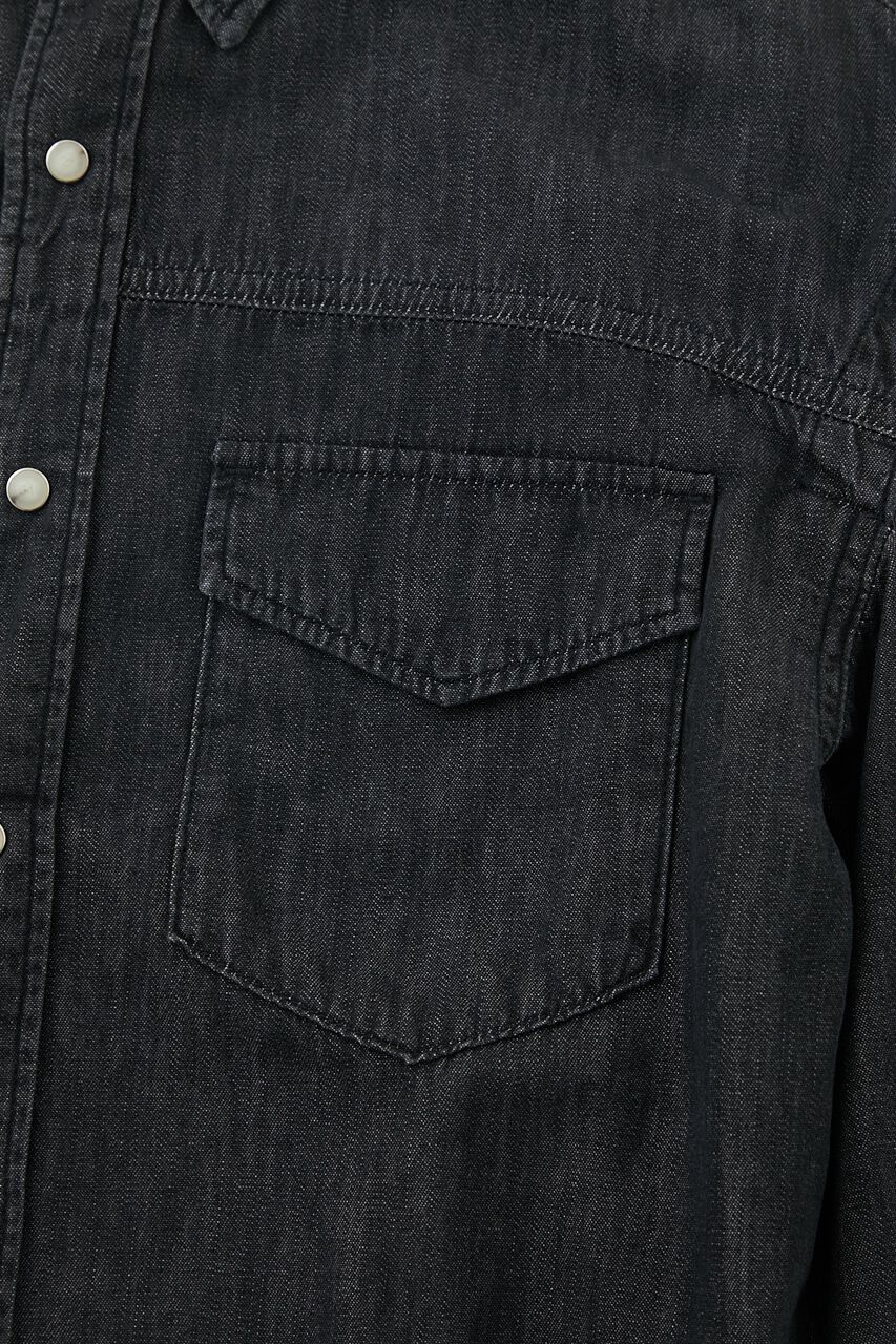 MOUSSY「CUT OUT DENIM シャツ」|Tシャツ・カットソー|