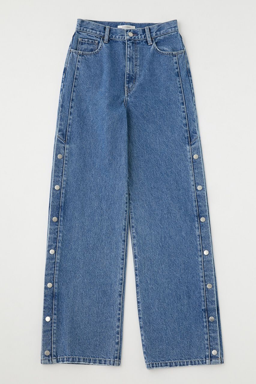 MOUSSY「SIDE BUTTON STRAIGHT」|デニム|