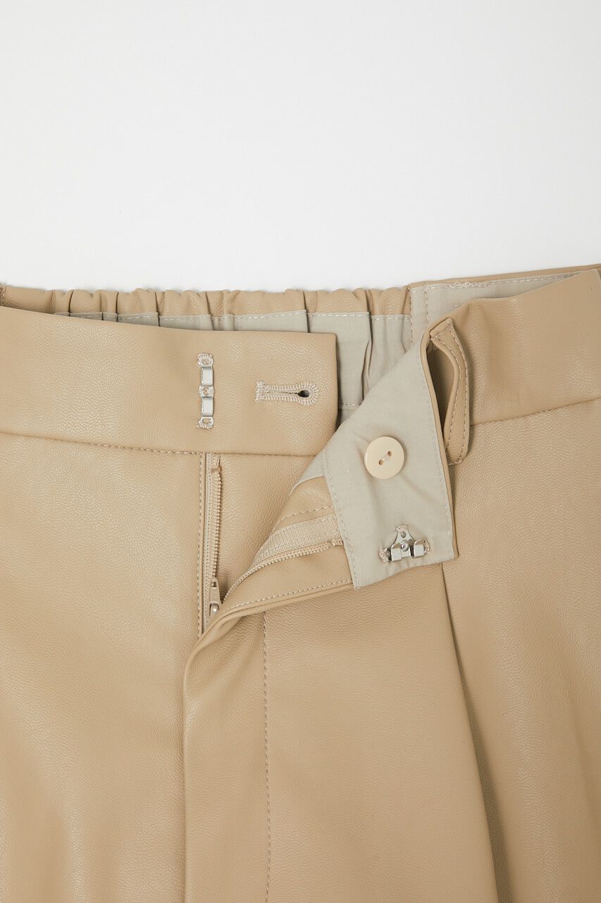 MOUSSY「F/LEATHER HW HALF パンツ」|その他|