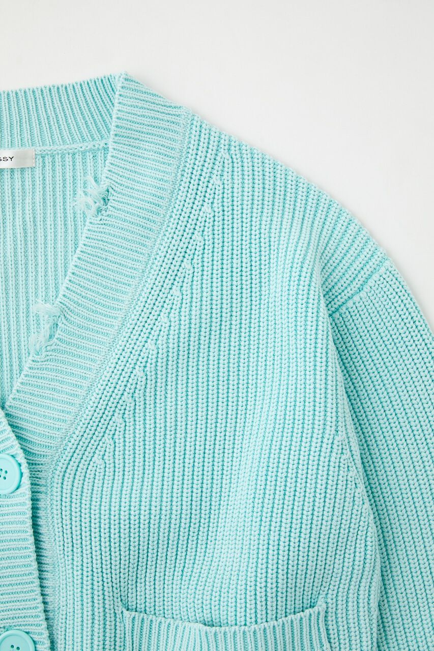 MOUSSY「PIGMENT DYE KNIT カーディガン」|カーディガン|
