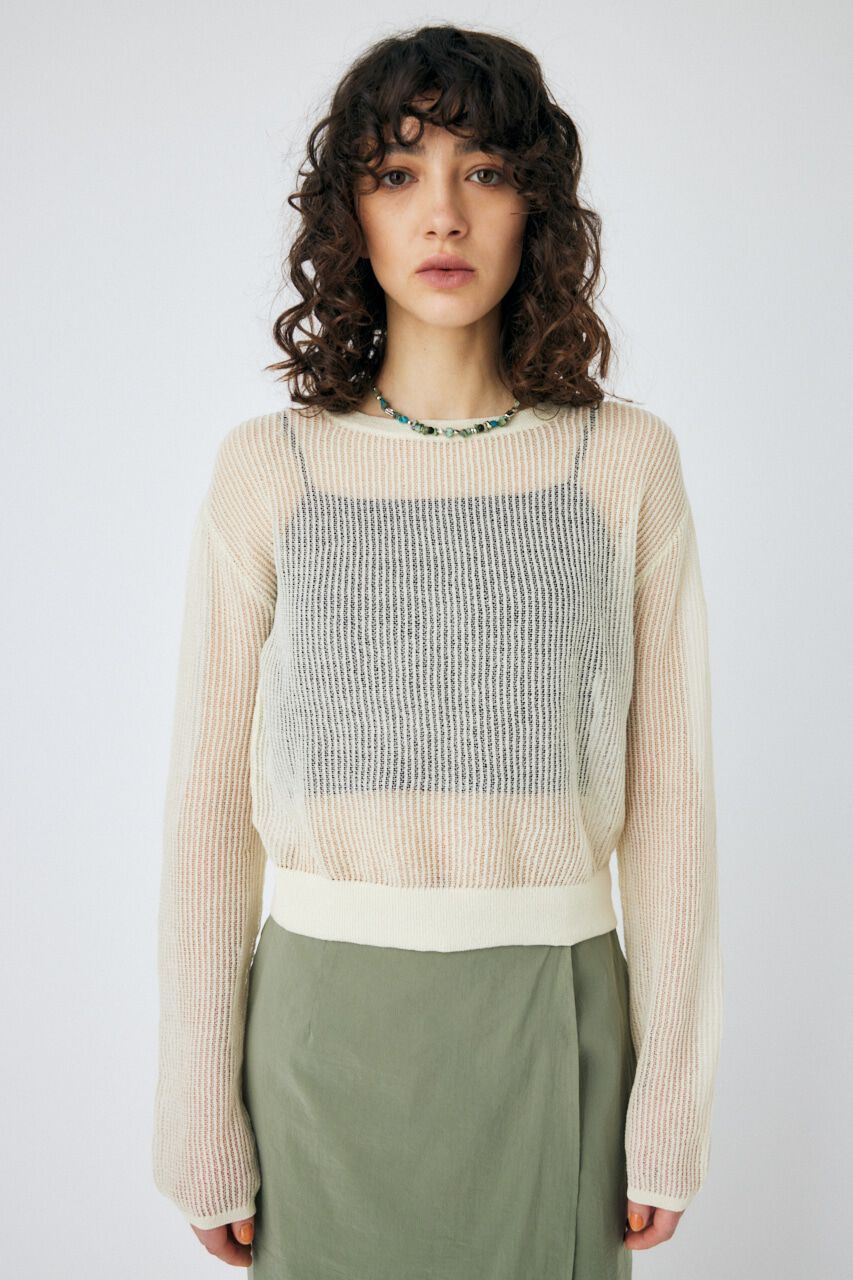 MOUSSY「MESH KNIT トップス」|ニット・セーター|