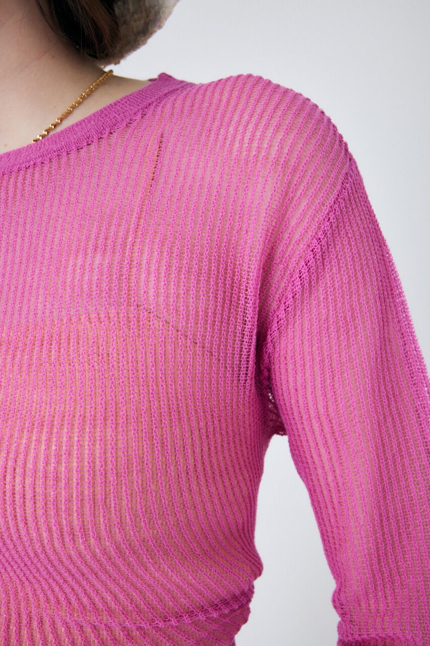 MOUSSY「MESH KNIT トップス」|ニット・セーター|