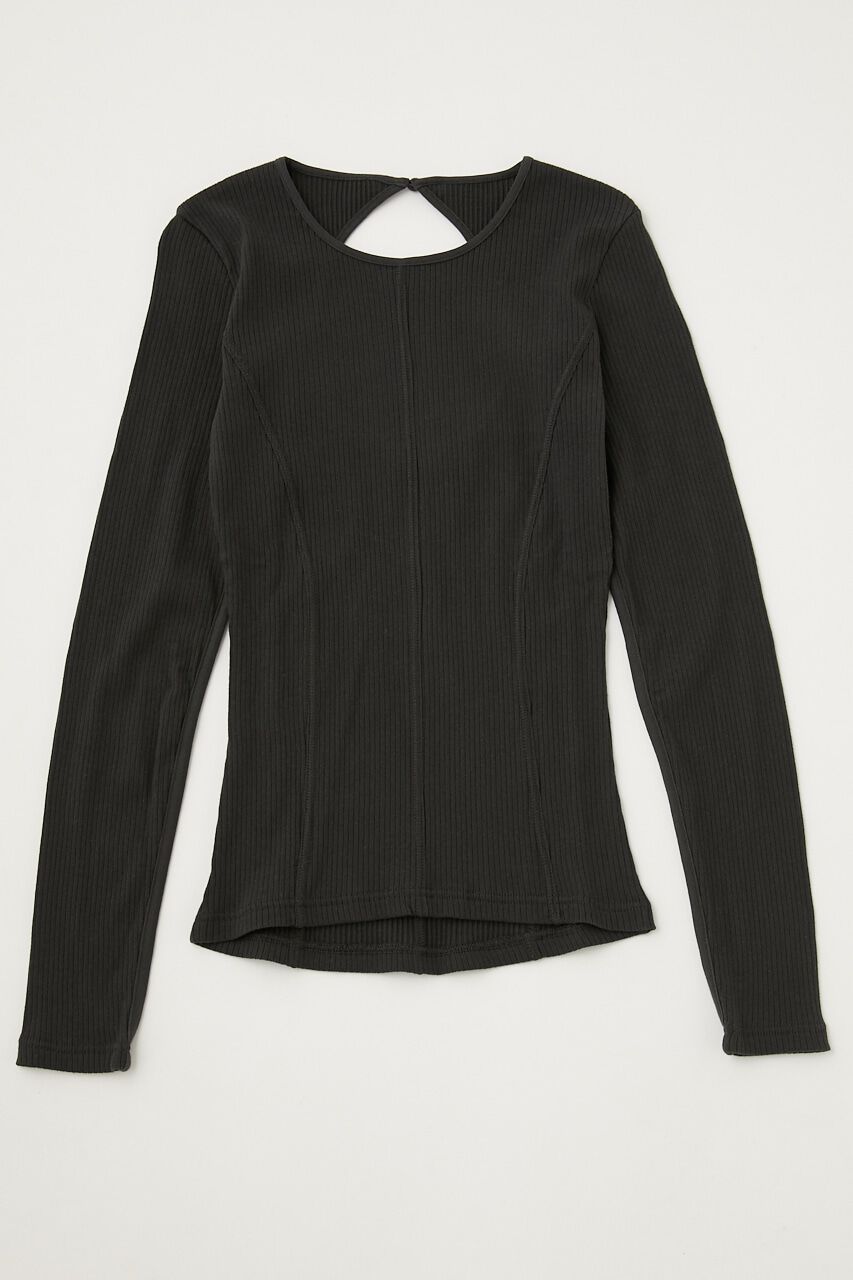 MOUSSY「BACK OPEN LS トップス」|Tシャツ・カットソー|