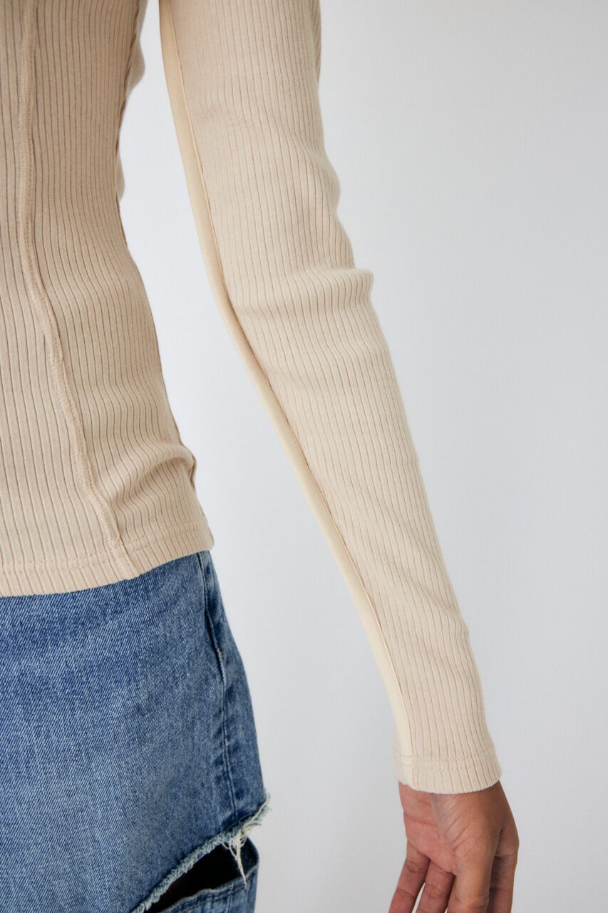 MOUSSY「BACK OPEN LS トップス」|Tシャツ・カットソー|