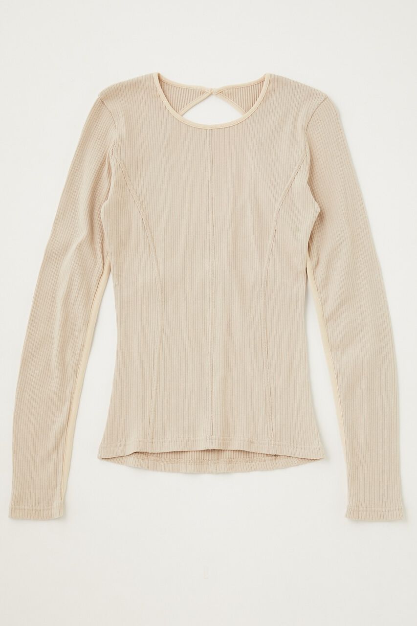 MOUSSY「BACK OPEN LS トップス」|Tシャツ・カットソー|