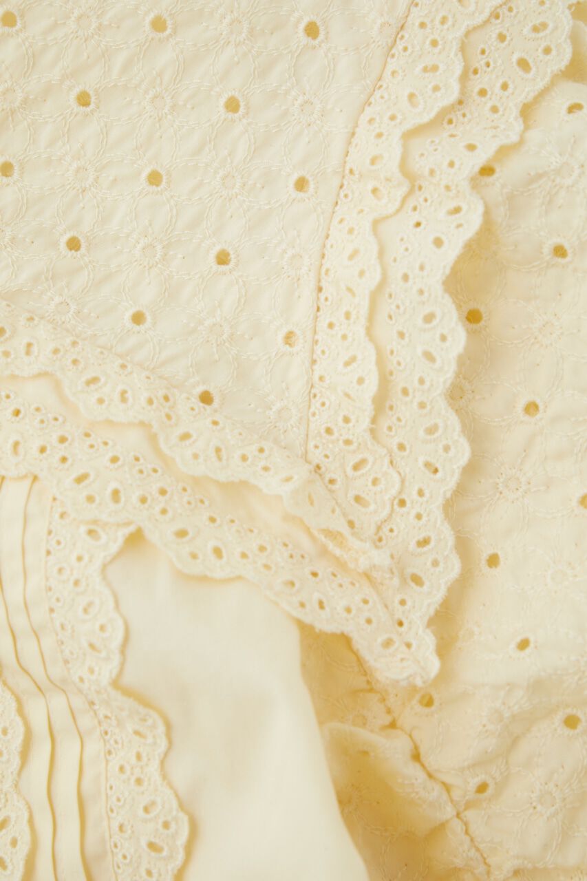 MOUSSY「LACE SHIRRING SLEEVE ブラウス」|シャツ・ブラウス|