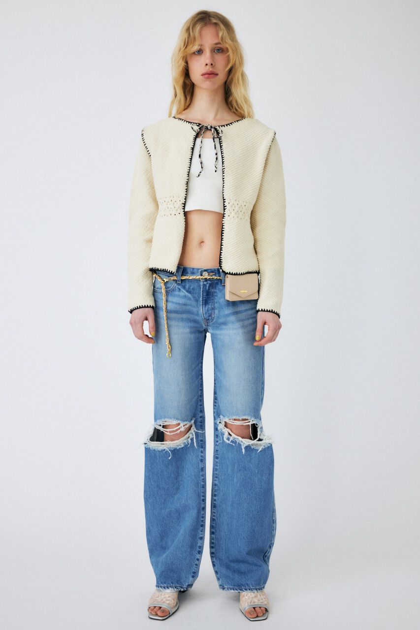 MOUSSY「LOW RISE WIDE FLARE」|デニム|