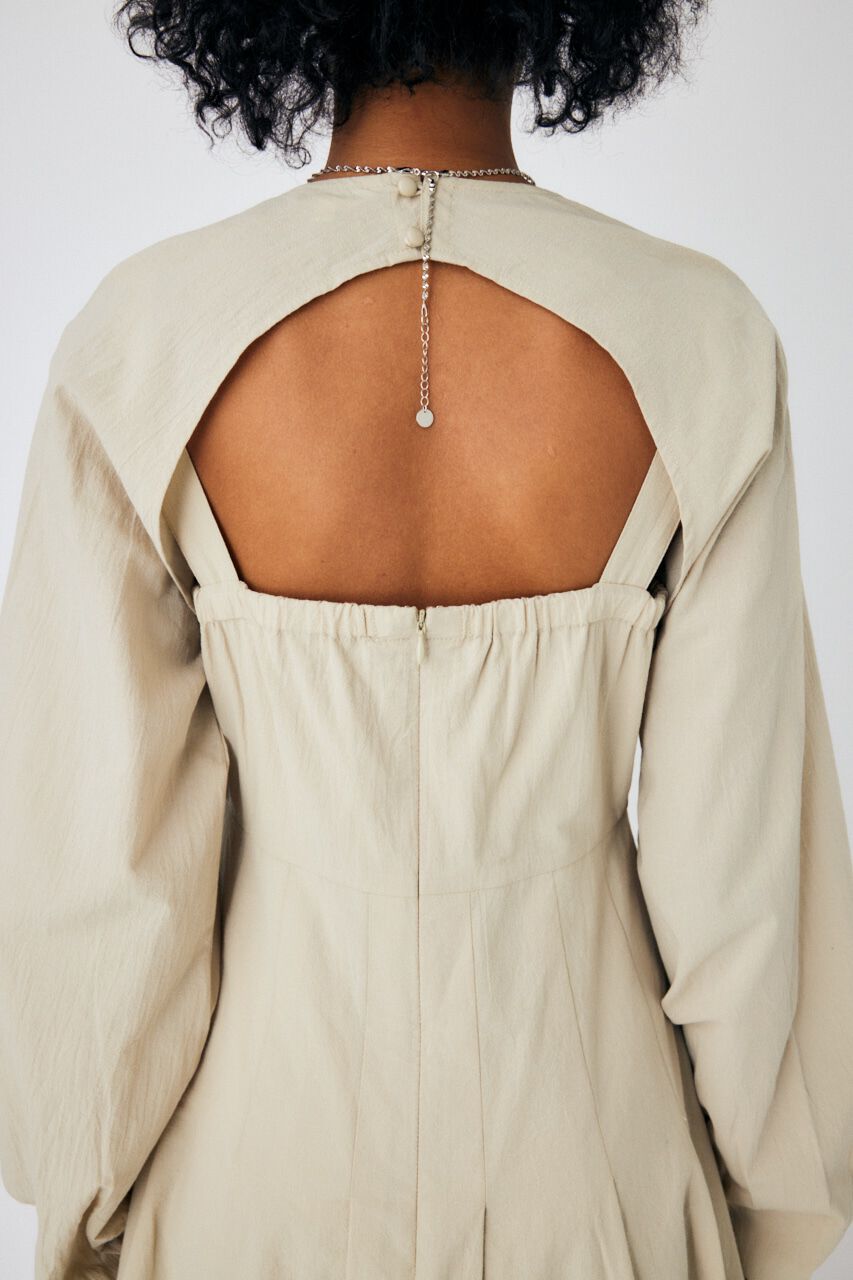 MOUSSY「OPEN NECK TUCK DRESS」|ワンピース|