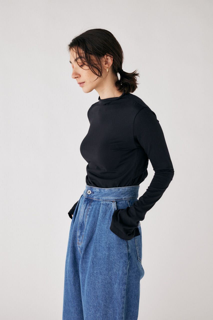 MOUSSY「LOGO CUT」|Tシャツ・カットソー|BLK