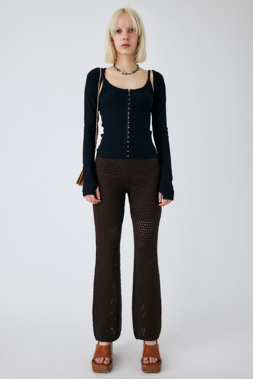 MOUSSY「CROCHET FLARE パンツ」|その他|