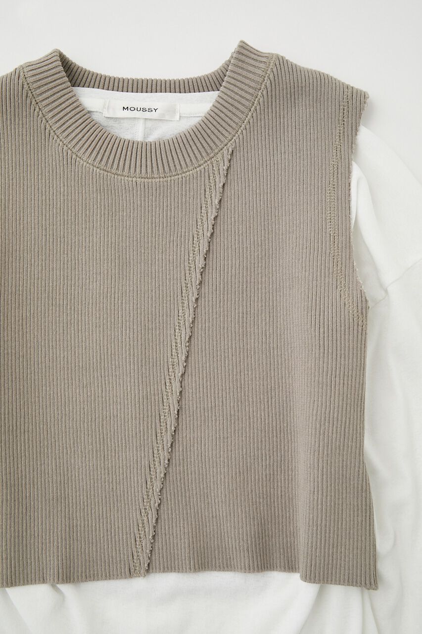 MOUSSY「LAYERED TANK ＆ SHEER LST」|Tシャツ・カットソー|