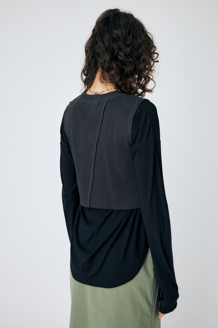 MOUSSY「LAYERED TANK ＆ SHEER LST」|Tシャツ・カットソー|