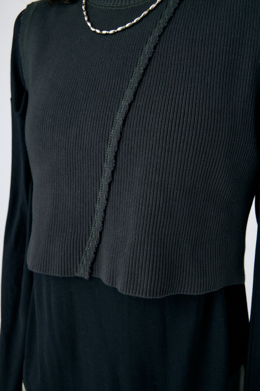 MOUSSY「LAYERED TANK ＆ SHEER LST」|Tシャツ・カットソー|