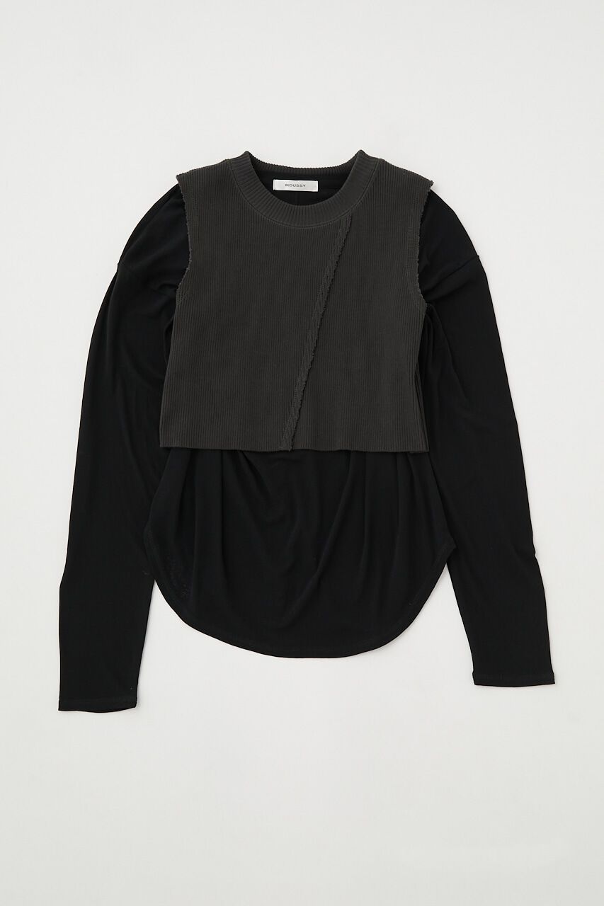 MOUSSY「LAYERED TANK ＆ SHEER LST」|Tシャツ・カットソー|