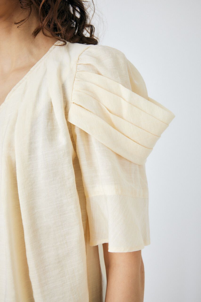 MOUSSY「DRAPE SLEEVE SHEER ブラウス」|シャツ・ブラウス|