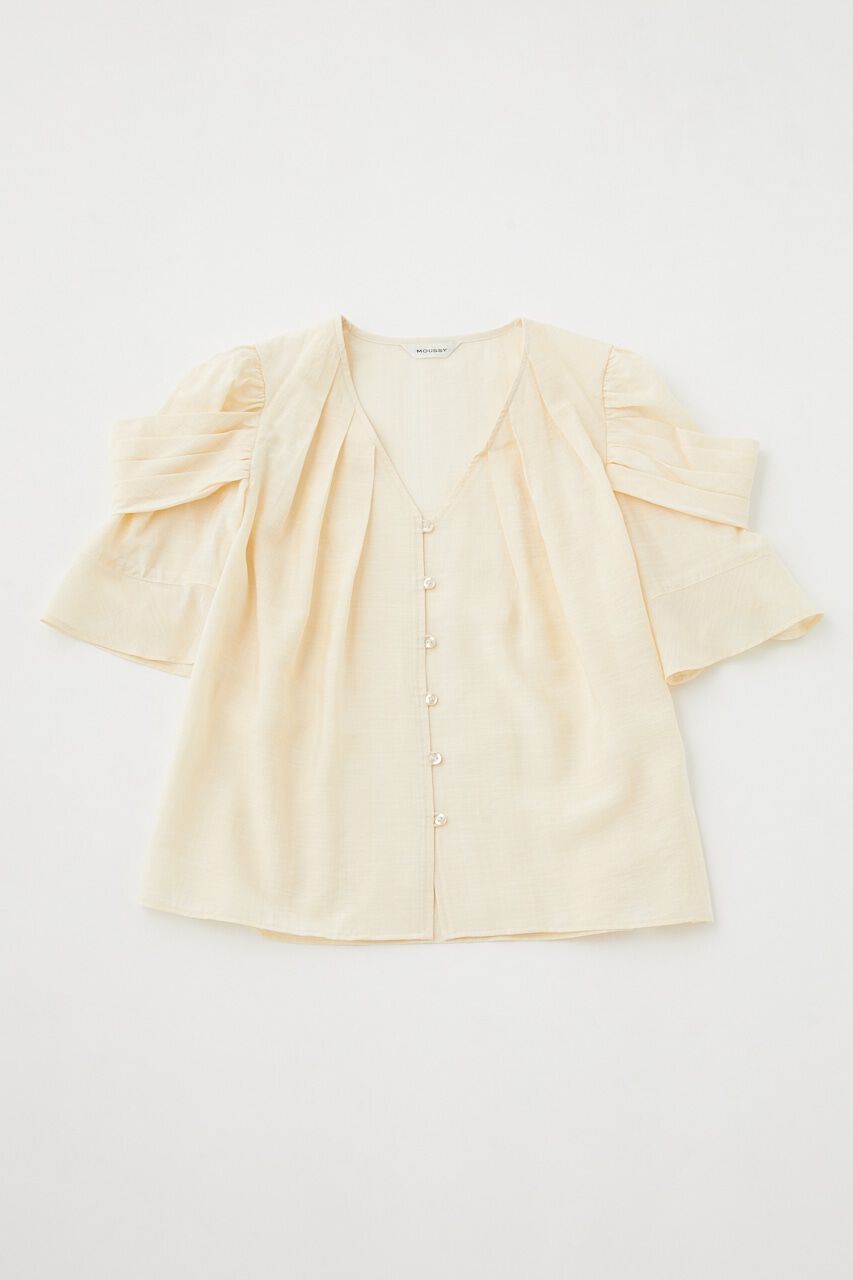 MOUSSY「DRAPE SLEEVE SHEER ブラウス」|シャツ・ブラウス|