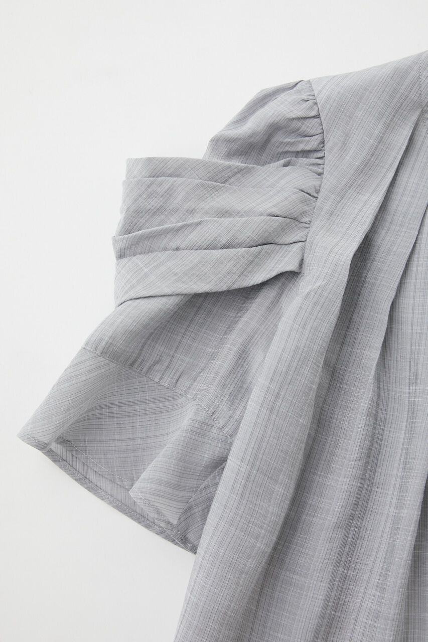 MOUSSY「DRAPE SLEEVE SHEER ブラウス」|シャツ・ブラウス|