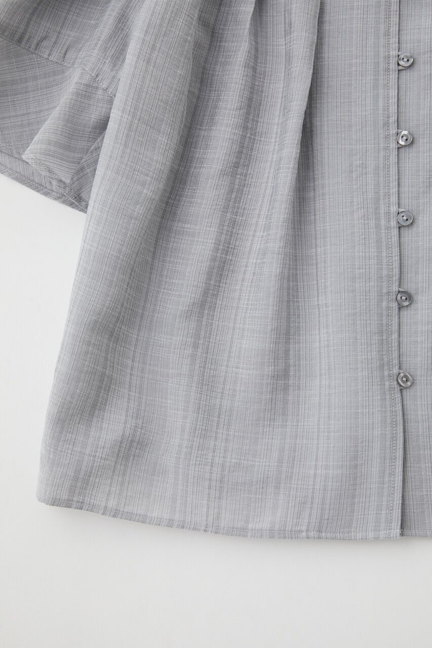 MOUSSY「DRAPE SLEEVE SHEER ブラウス」|シャツ・ブラウス|