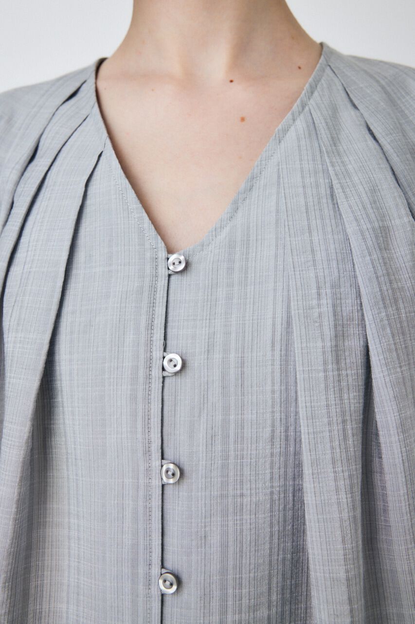 MOUSSY「DRAPE SLEEVE SHEER ブラウス」|シャツ・ブラウス|