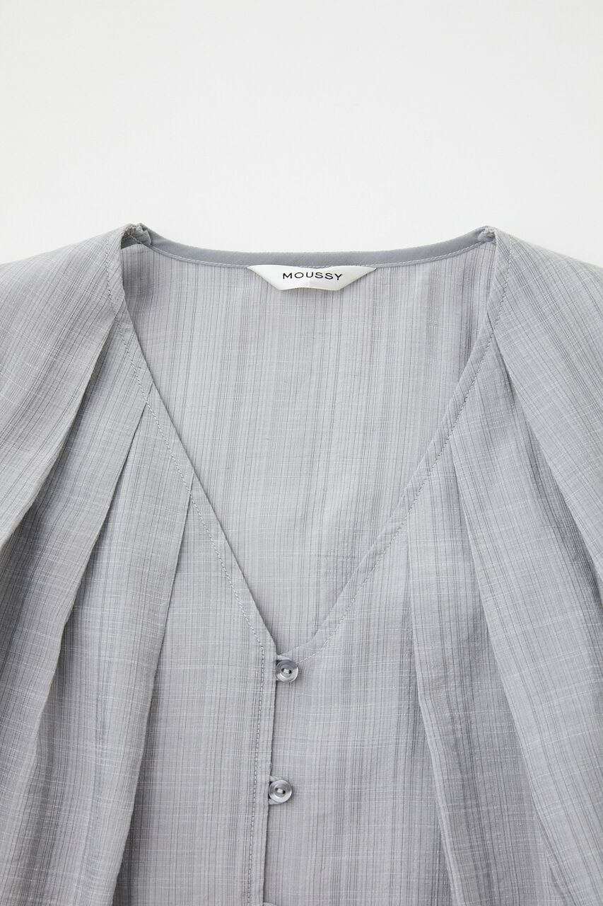 MOUSSY「DRAPE SLEEVE SHEER ブラウス」|シャツ・ブラウス|