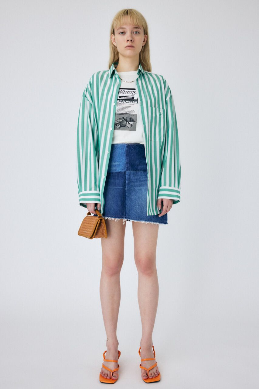 MOUSSY「PANEL DENIM MINI スカート」|スカート|