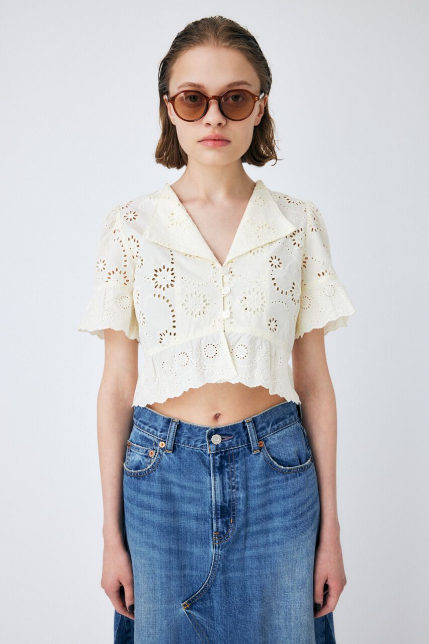 MOUSSY「COTTON LACE ブラウス」|シャツ・ブラウス|IVOY3