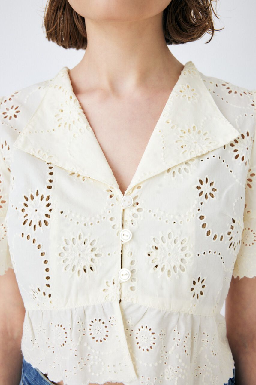 MOUSSY「COTTON LACE ブラウス」|シャツ・ブラウス|