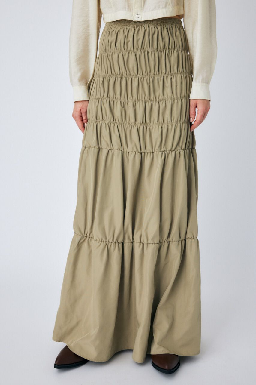 MOUSSY「SHIRRING ロングスカート」|スカート|