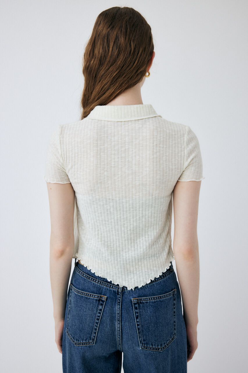 MOUSSY「TRANSPARENT SKINNY カーディガン」|Tシャツ・カットソー|