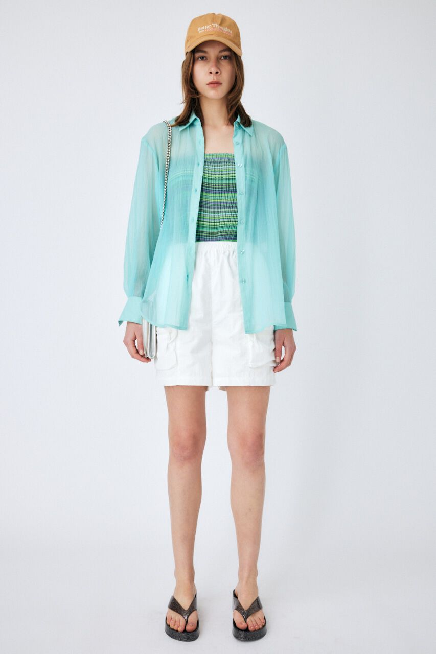 MOUSSY「WRINKLE SHEER シャツ」|シャツ・ブラウス|