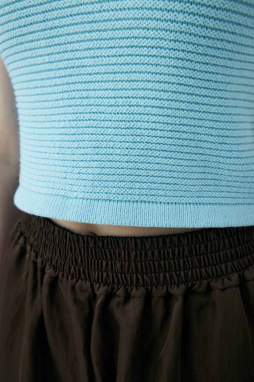 MOUSSY「ZIP UP KNIT タンクトップ」|タンクトップ|