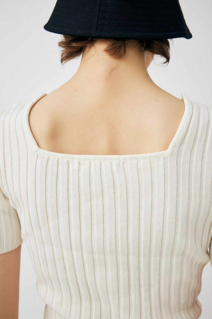 MOUSSY「FRONT BUTTON KNIT トップス」|ニット・セーター|