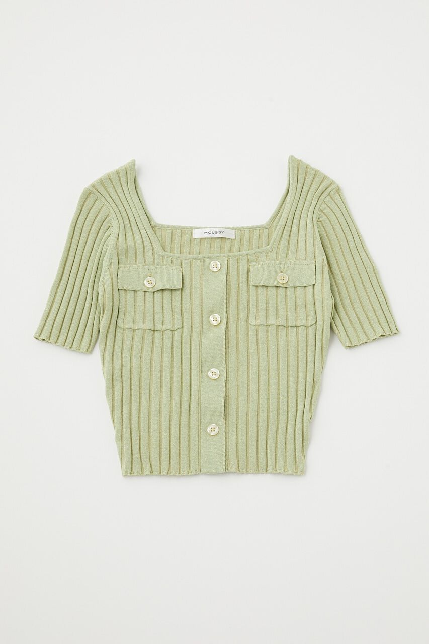MOUSSY「FRONT BUTTON KNIT トップス」|ニット・セーター|
