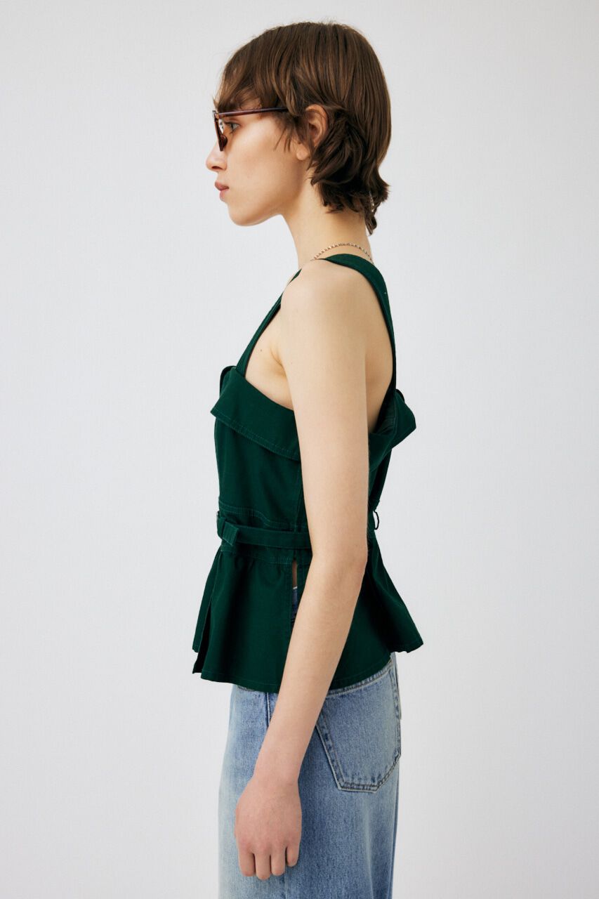 MOUSSY「STITCHED STRAPS コルセット」|タンクトップ|