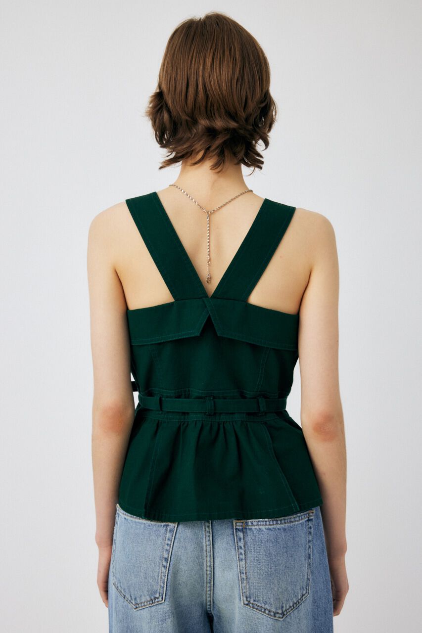 MOUSSY「STITCHED STRAPS コルセット」|タンクトップ|