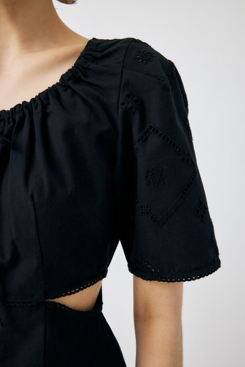 MOUSSY「SIDE SLIT EYELET ブラウス」|シャツ・ブラウス|