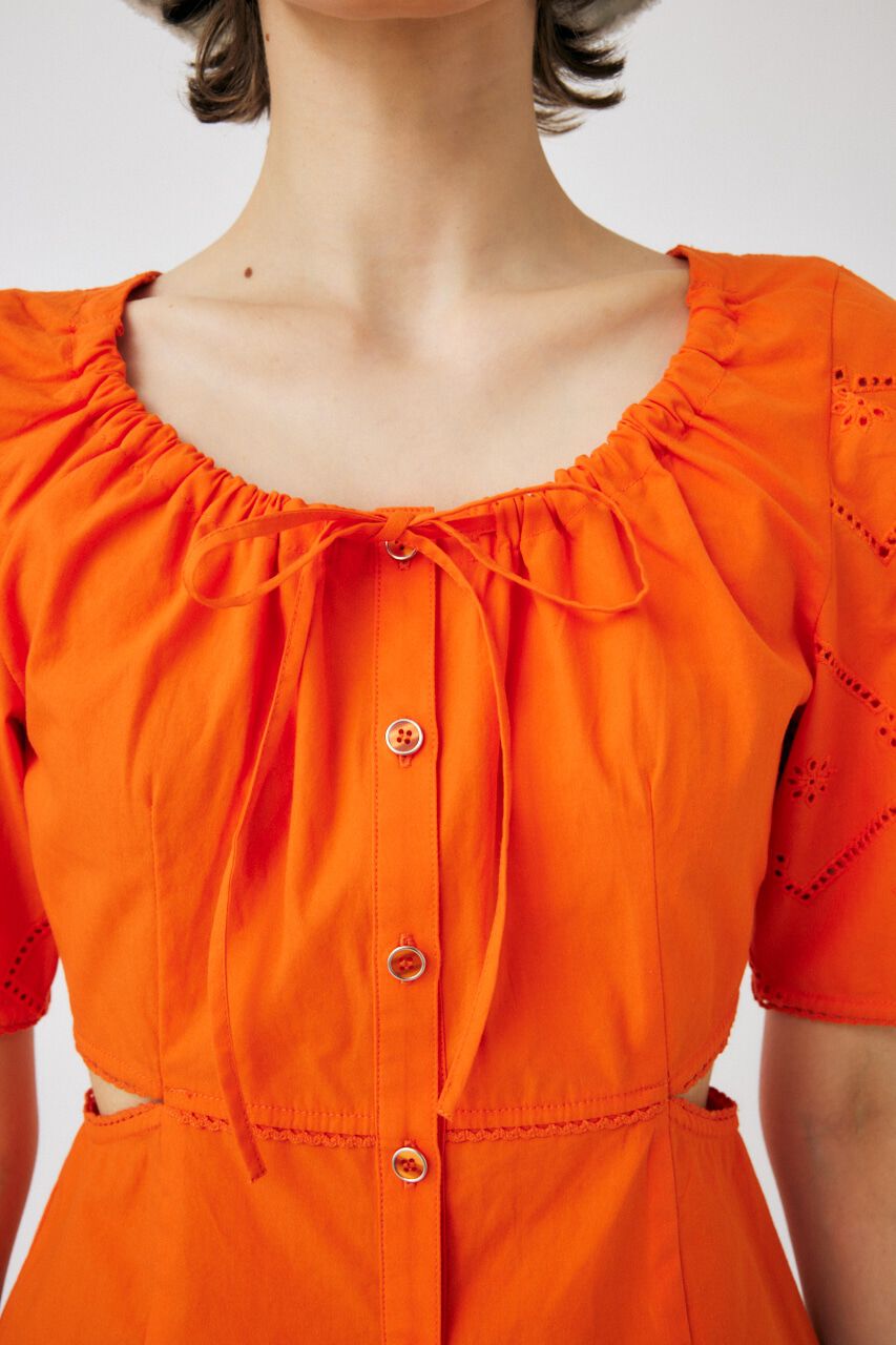 MOUSSY「SIDE SLIT EYELET ブラウス」|シャツ・ブラウス|