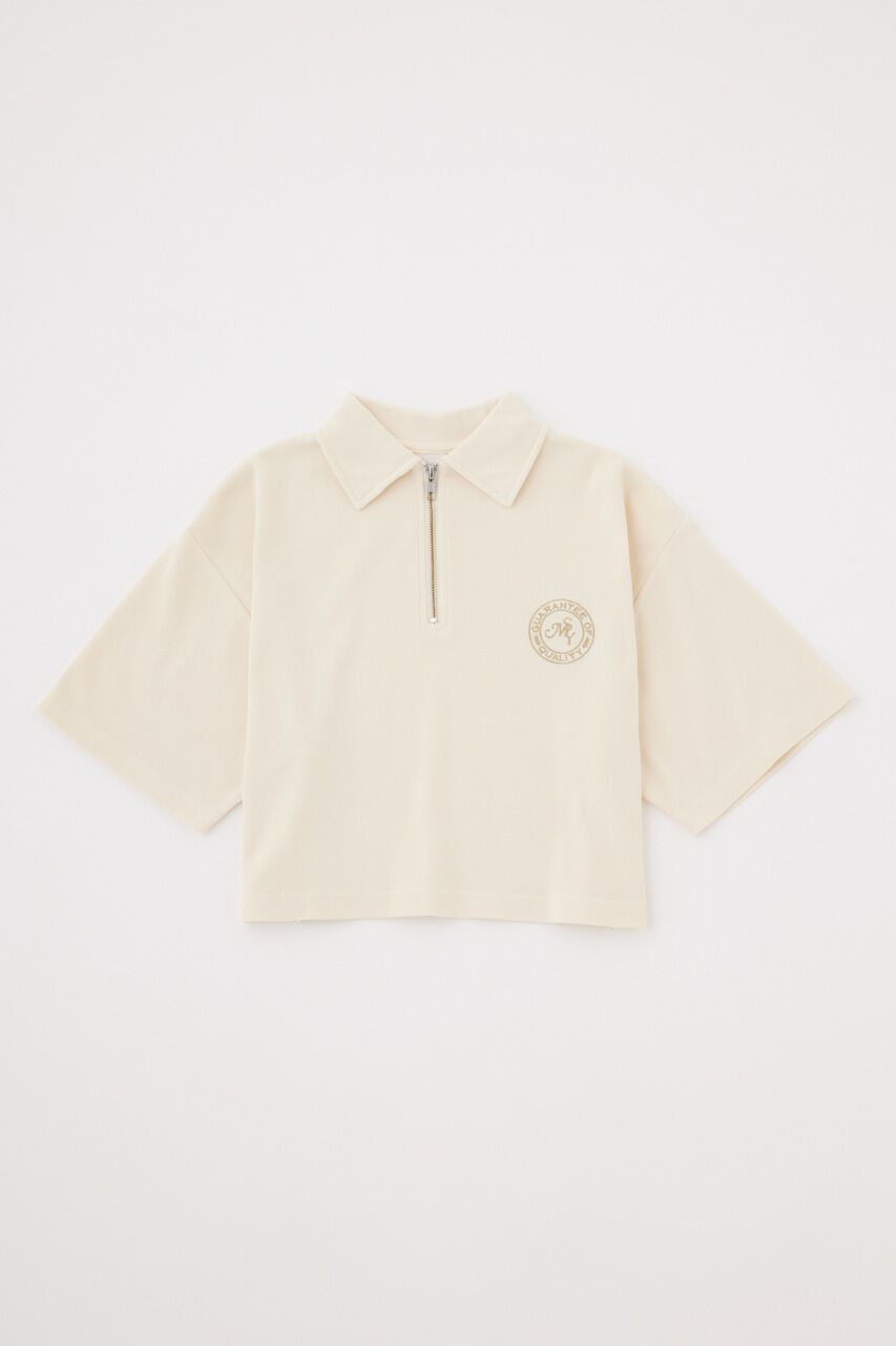 MOUSSY「PIGMENT SHORT HALF ZIP Tシャツ」|Tシャツ・カットソー|