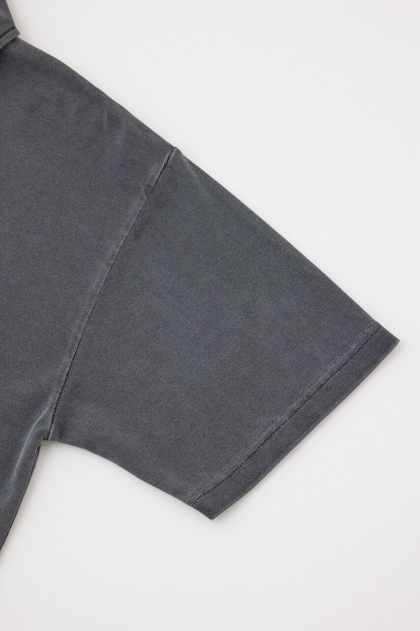 MOUSSY「PIGMENT SHORT HALF ZIP Tシャツ」|Tシャツ・カットソー|