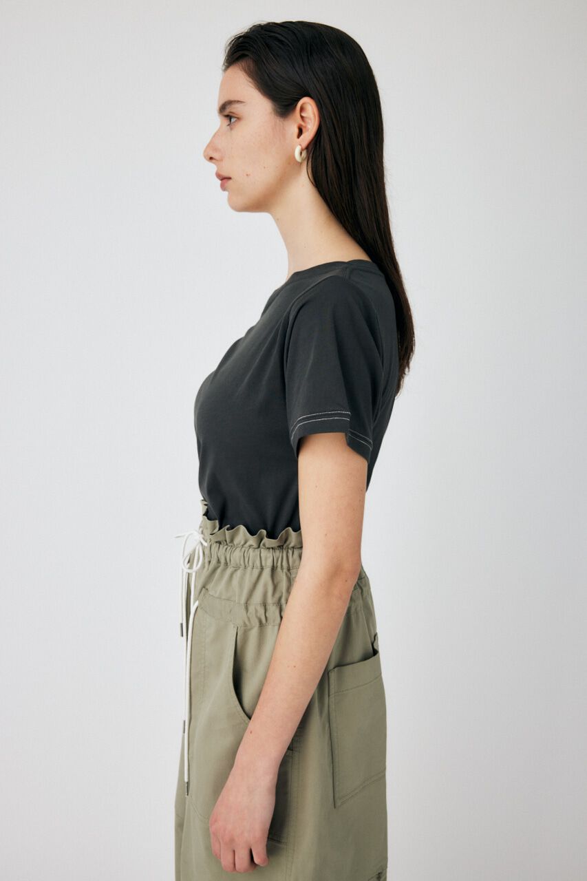 MOUSSY「PEEP SHOULDER LOOSE Tシャツ」|Tシャツ・カットソー|